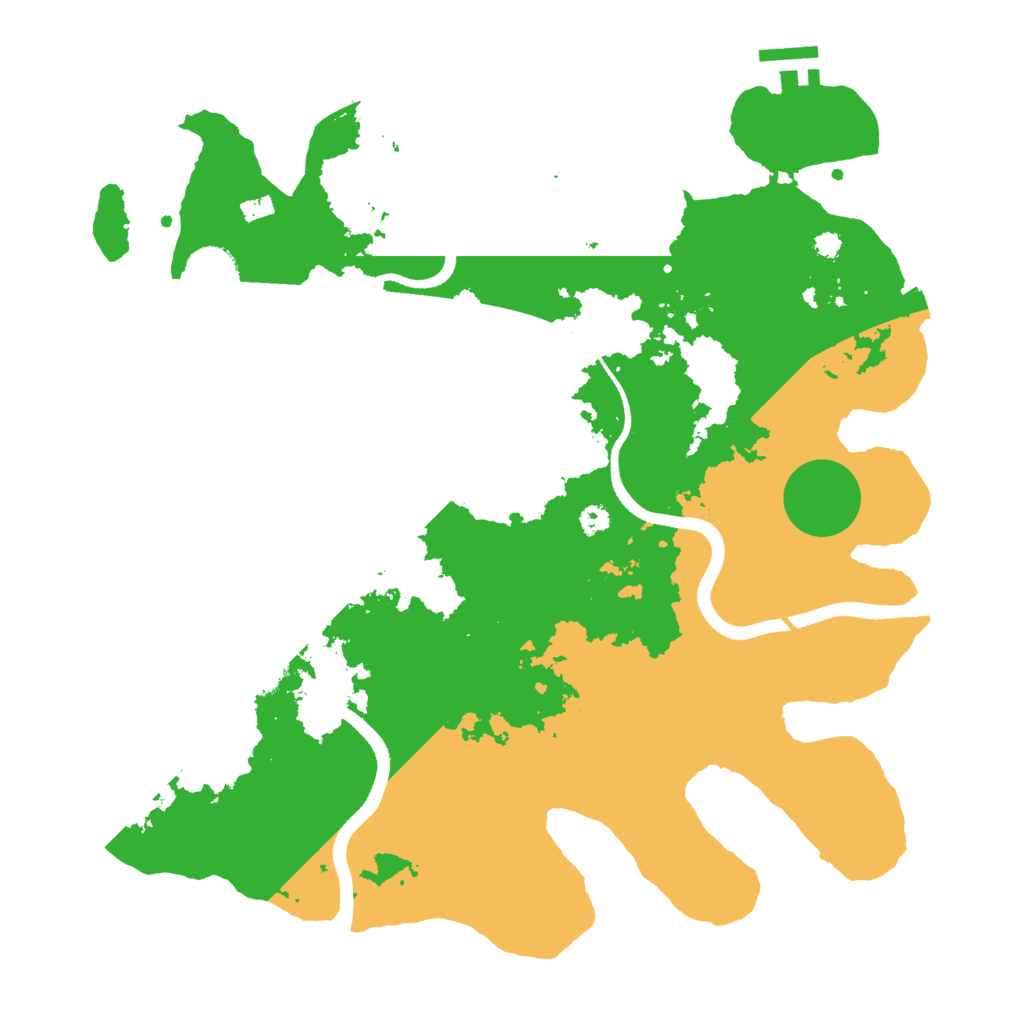 Biome Rust Map: Procedural Map, Size: 3500, Seed: 688863478