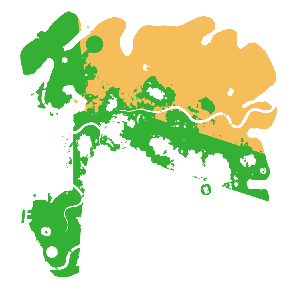 Biome Rust Map: Procedural Map, Size: 4500, Seed: 2034278194