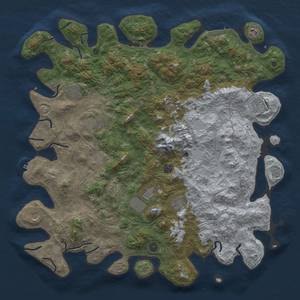 Thumbnail Rust Map: Procedural Map, Size: 5000, Seed: 244683426, 20 Monuments