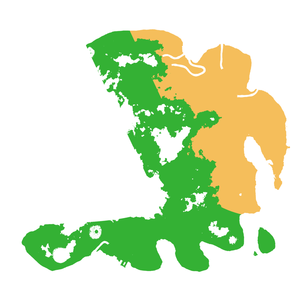 Biome Rust Map: Procedural Map, Size: 3500, Seed: 408502869
