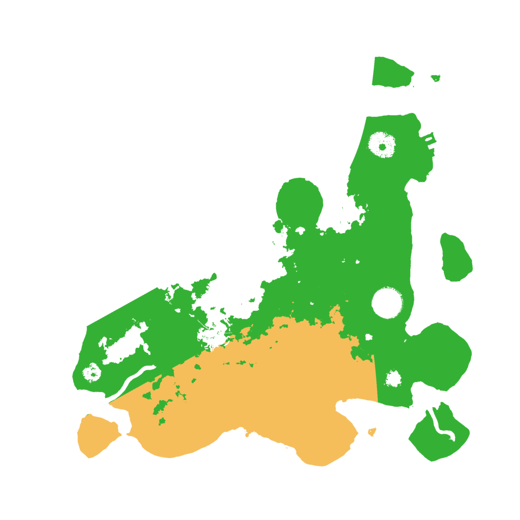 Biome Rust Map: Procedural Map, Size: 3000, Seed: 293874