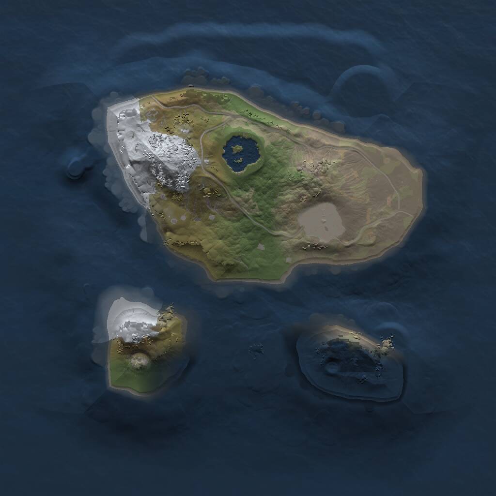 Rust Map: Procedural Map, Size: 1400, Seed: 234, 1 Monuments