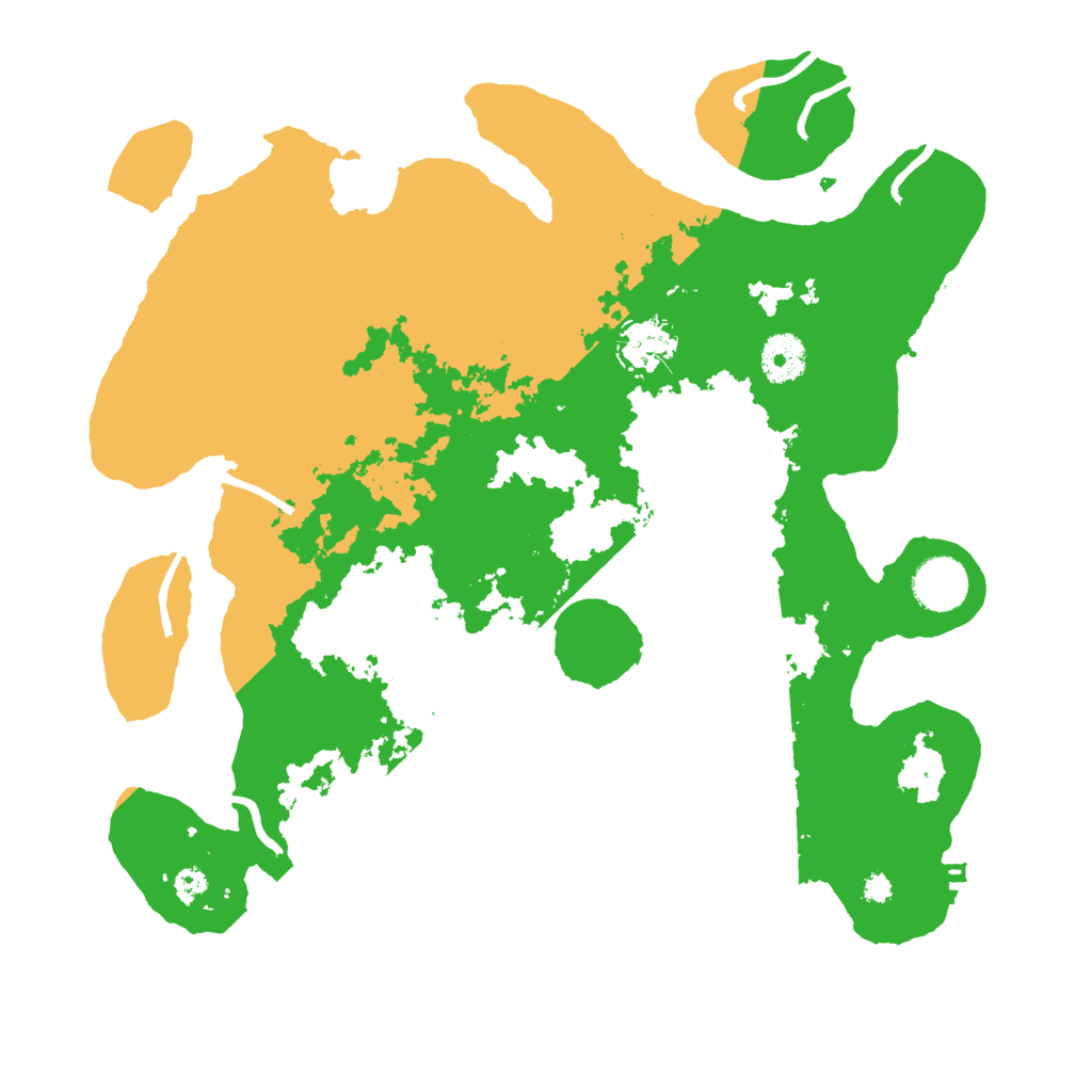 Biome Rust Map: Procedural Map, Size: 3500, Seed: 2089639034