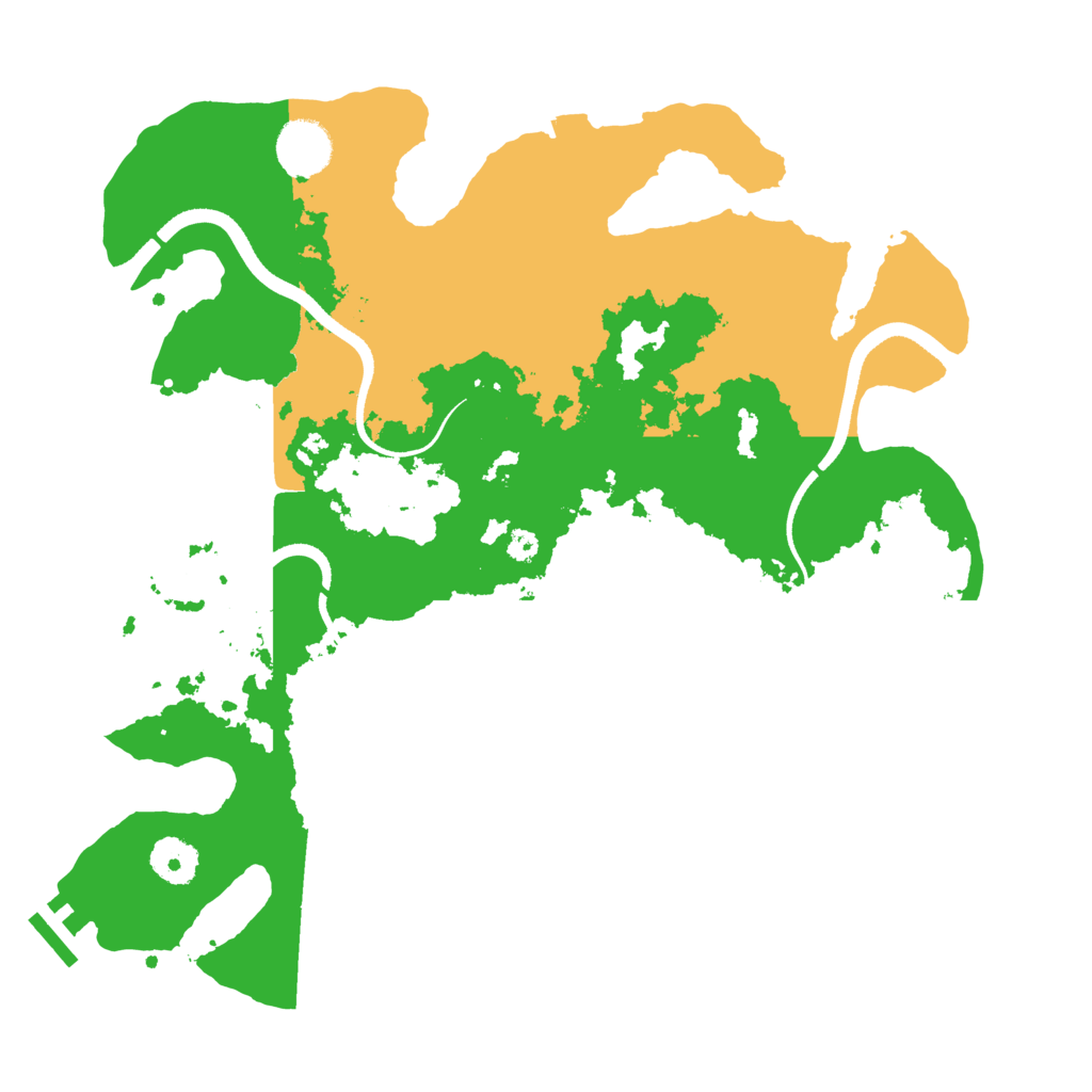 Biome Rust Map: Procedural Map, Size: 3500, Seed: 1454052595