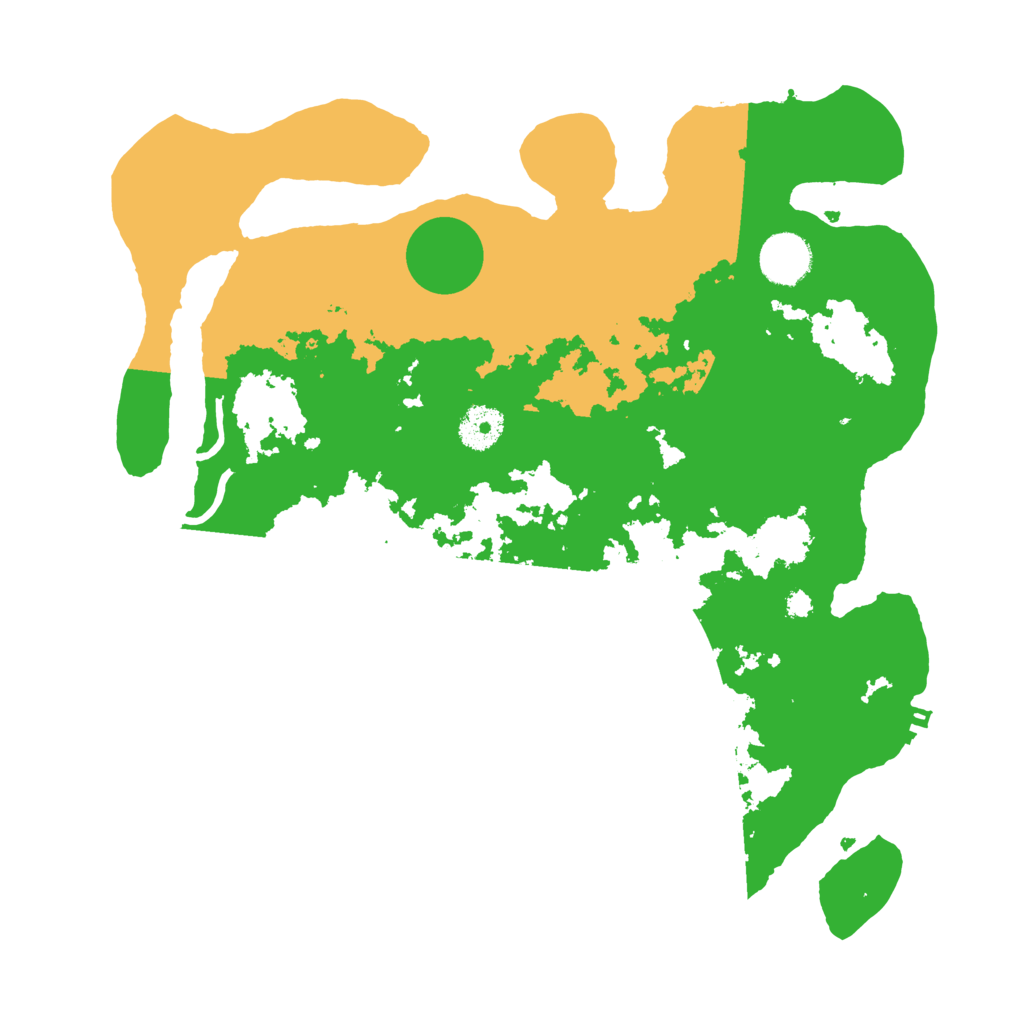 Biome Rust Map: Procedural Map, Size: 3500, Seed: 32225