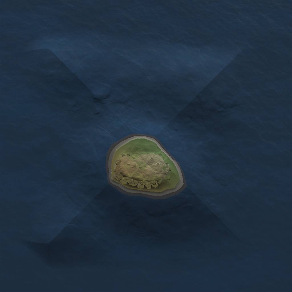 Rust Map: Procedural Map, Size: 1000, Seed: 60116, 3 Monuments