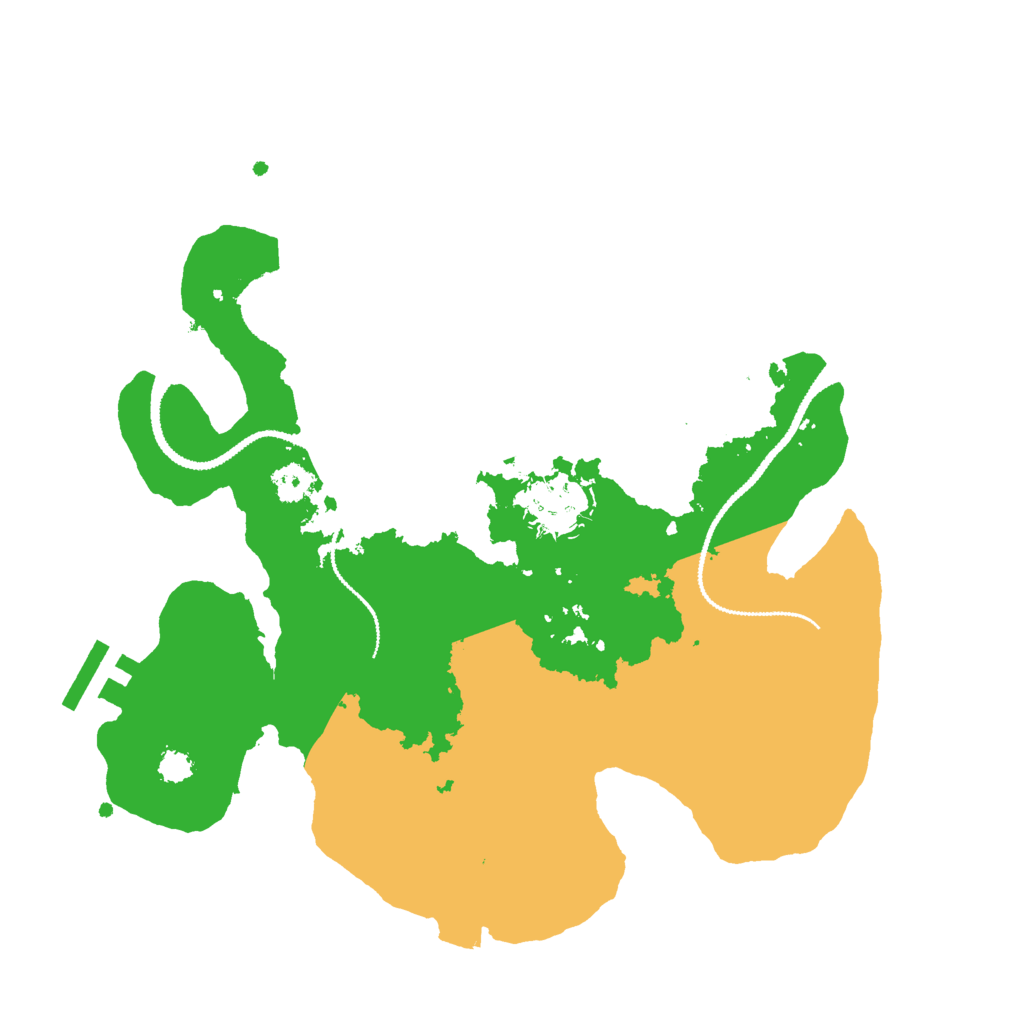 Biome Rust Map: Procedural Map, Size: 2800, Seed: 10121