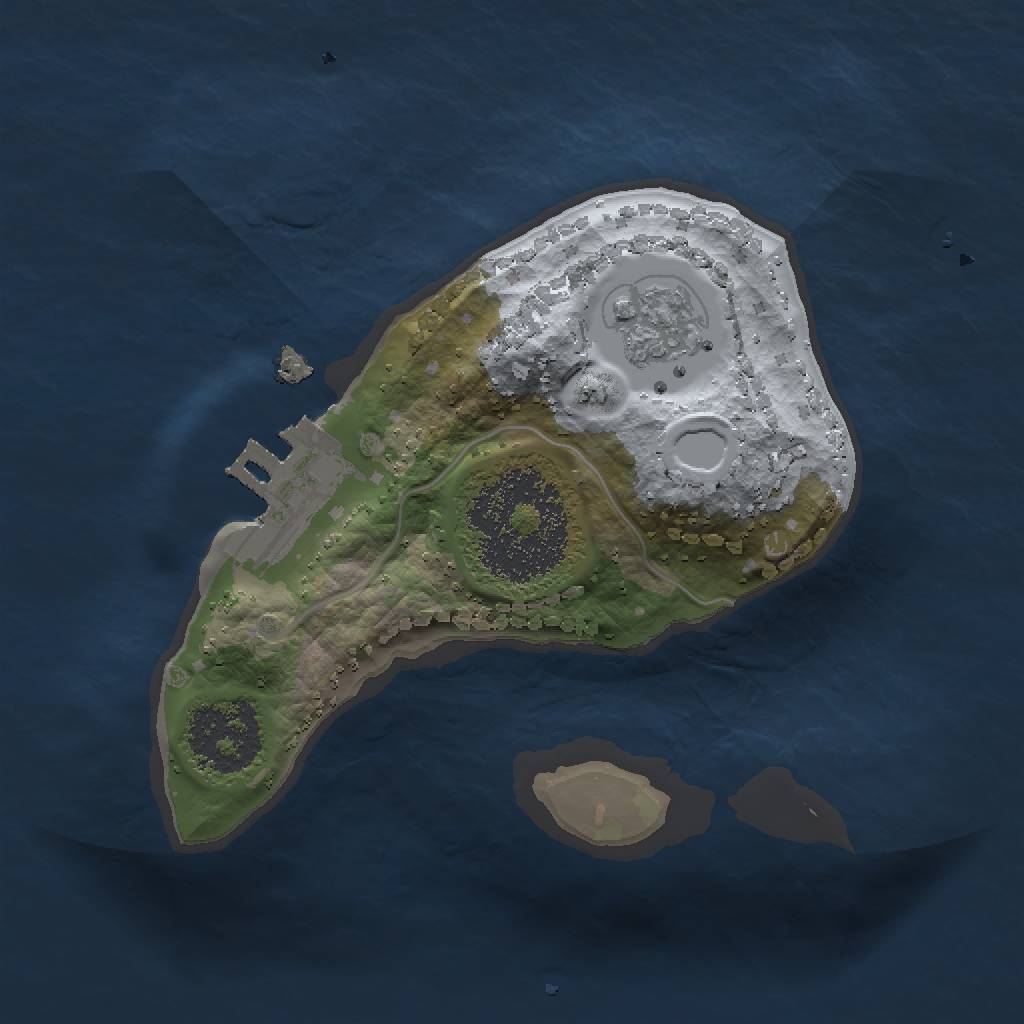 Rust Map: Procedural Map, Size: 1450, Seed: 9841998, 6 Monuments
