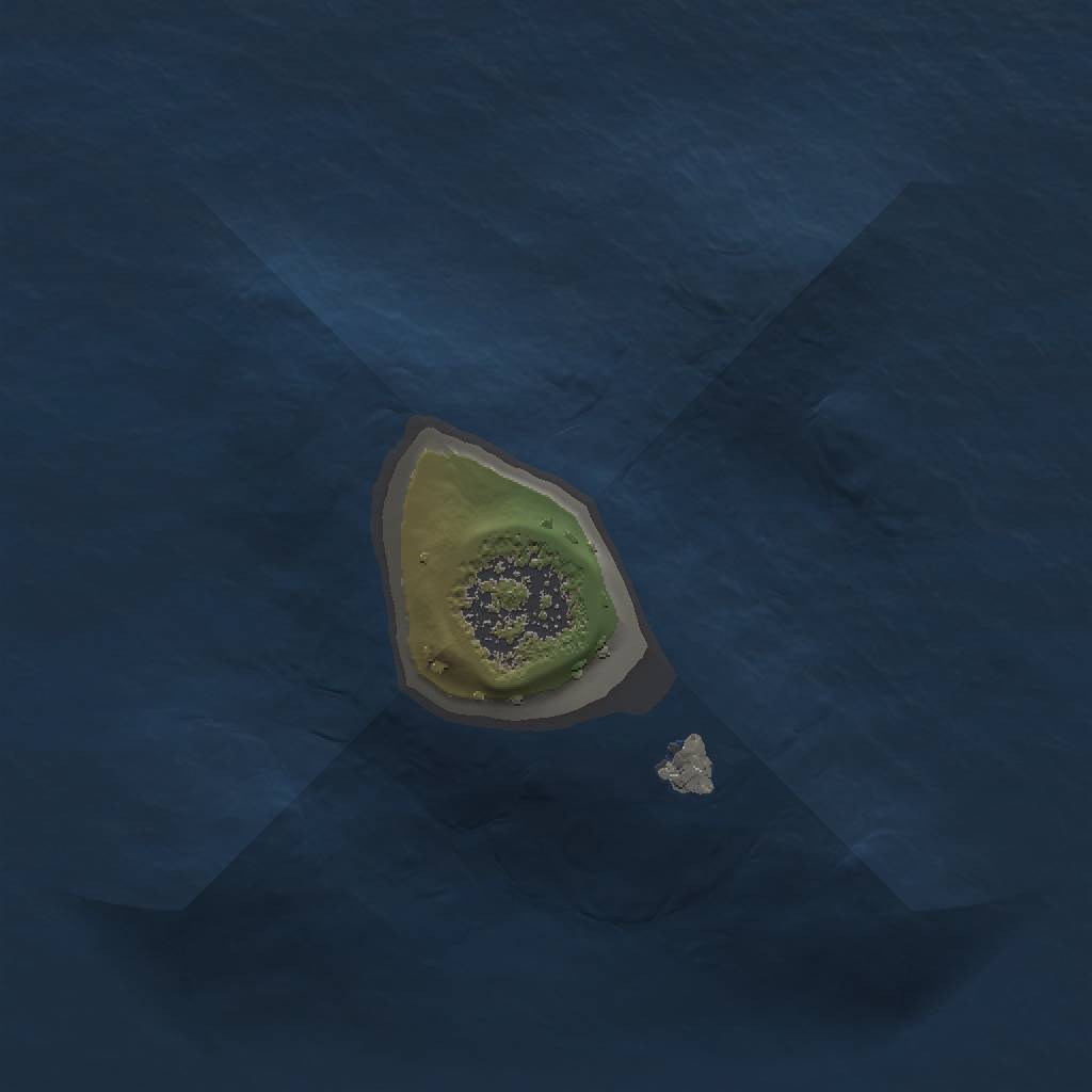 Rust Map: Procedural Map, Size: 1000, Seed: 50666, 3 Monuments