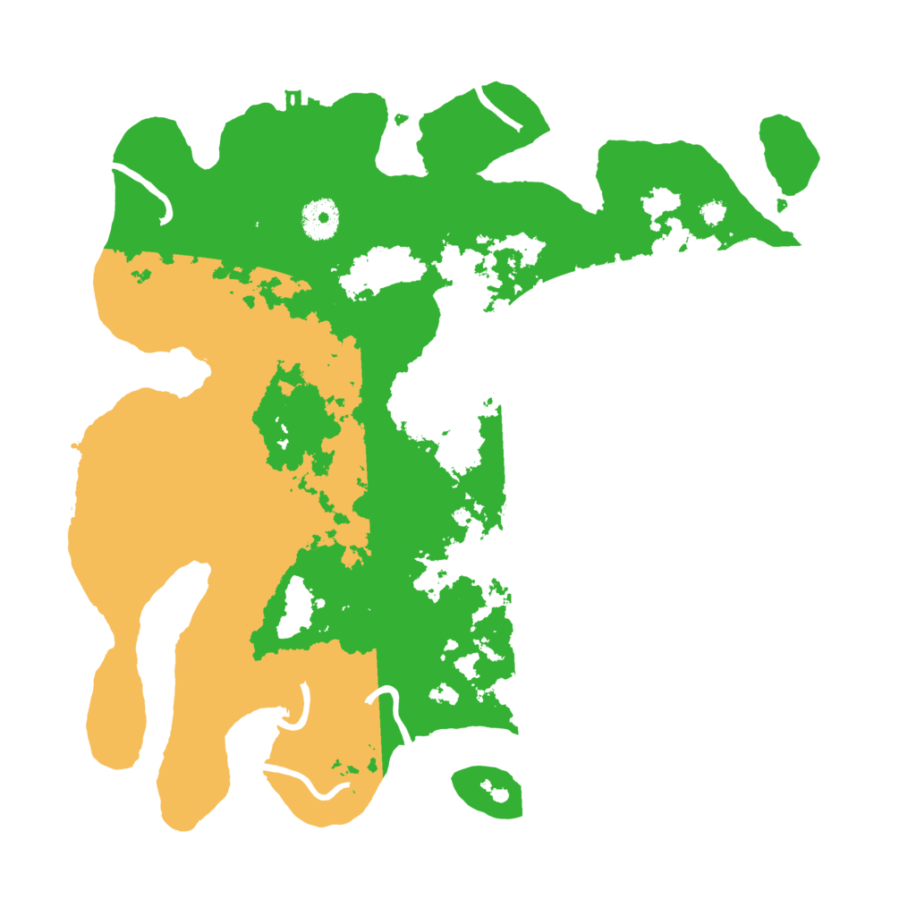 Biome Rust Map: Procedural Map, Size: 3500, Seed: 480197