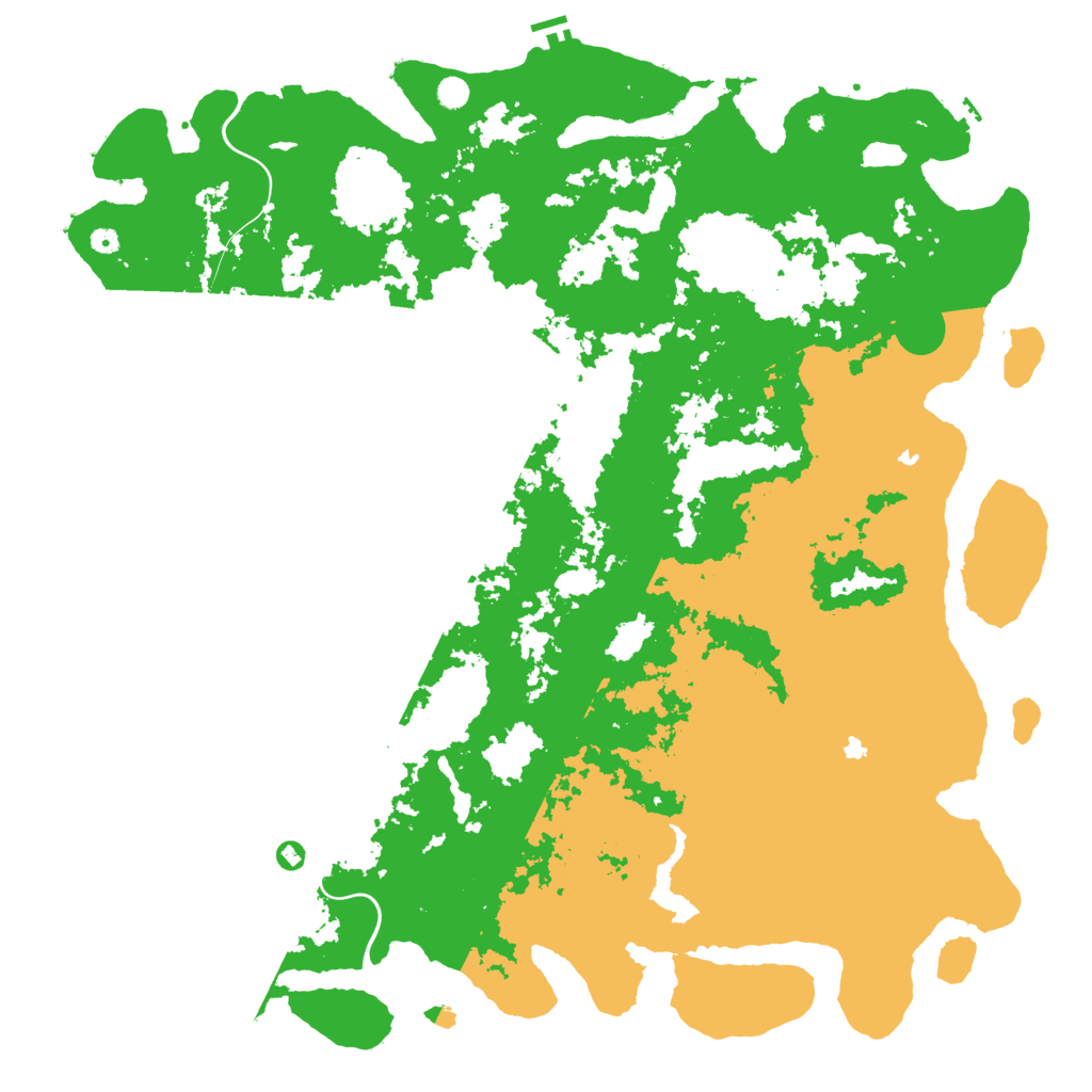 Biome Rust Map: Procedural Map, Size: 6000, Seed: 53356