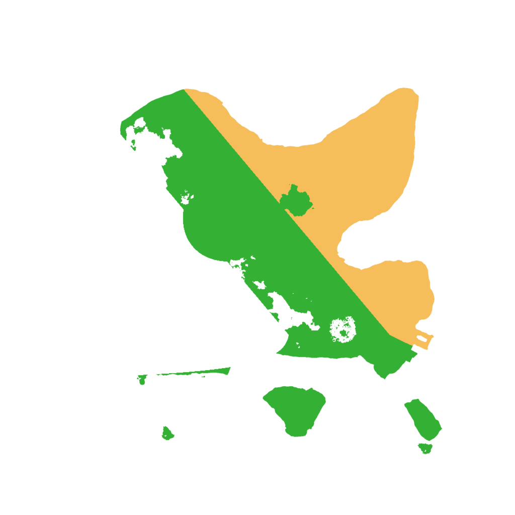 Biome Rust Map: Procedural Map, Size: 2000, Seed: 1235160112