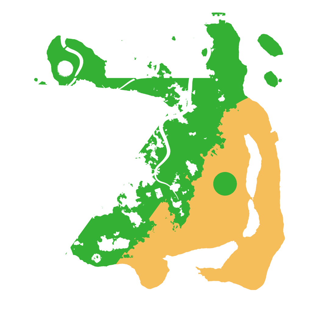 Biome Rust Map: Procedural Map, Size: 3500, Seed: 1762304990