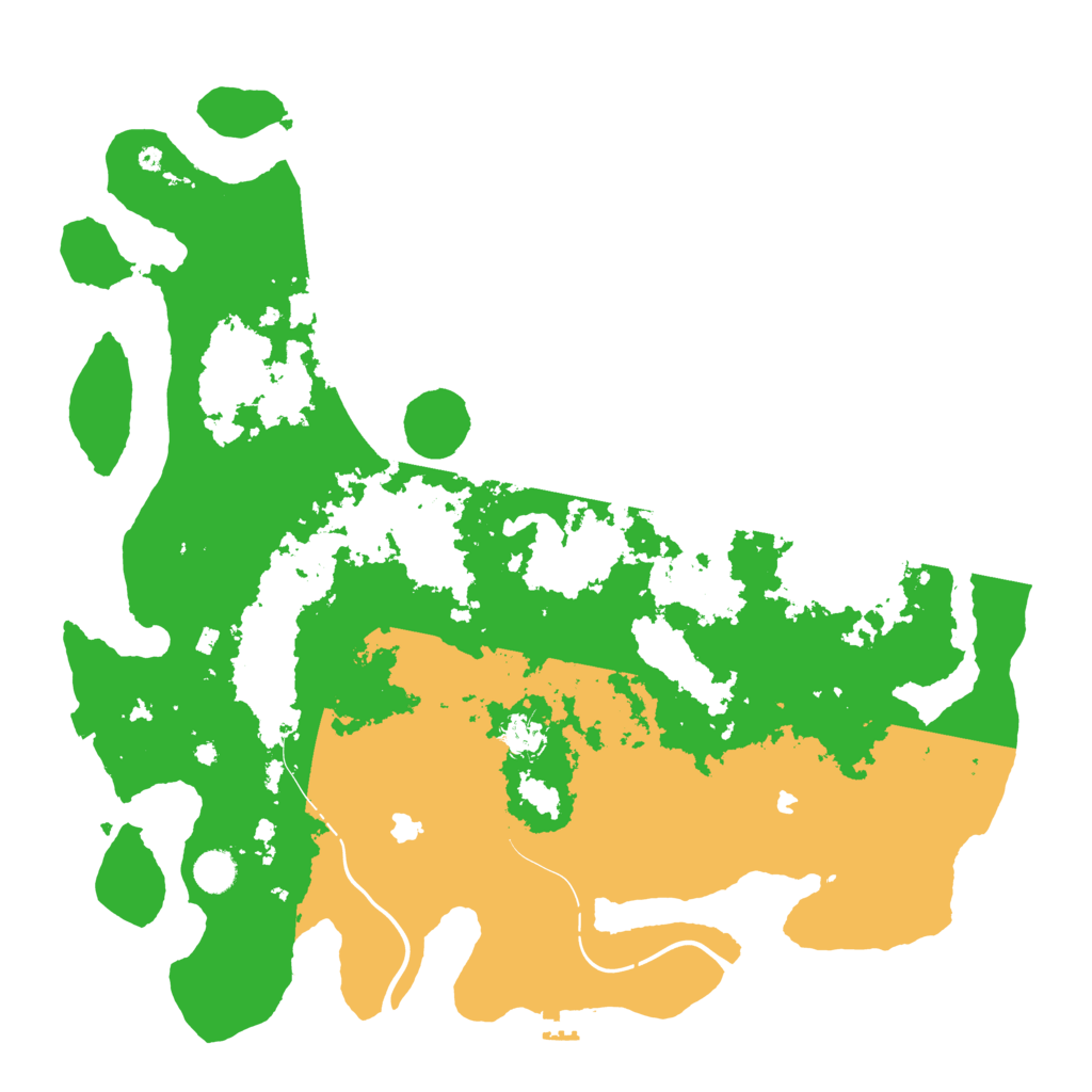 Biome Rust Map: Procedural Map, Size: 4500, Seed: 1373152668