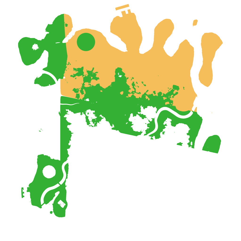 Biome Rust Map: Procedural Map, Size: 3500, Seed: 1673590