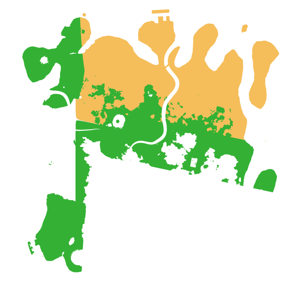 Biome Rust Map: Procedural Map, Size: 3500, Seed: 1673590