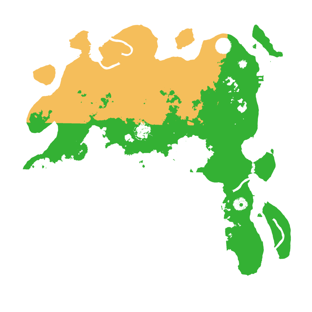 Biome Rust Map: Procedural Map, Size: 3500, Seed: 7564567