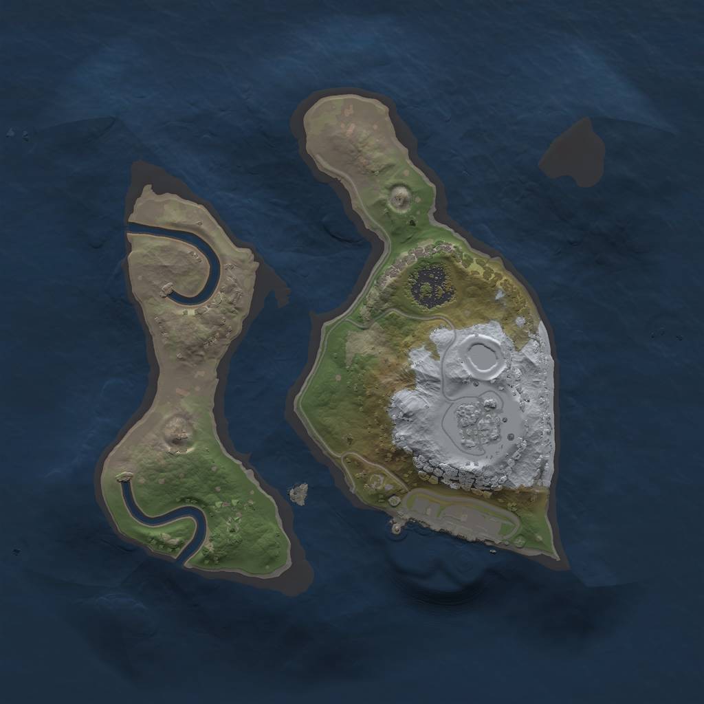 Rust Map: Procedural Map, Size: 1700, Seed: 274365, 7 Monuments
