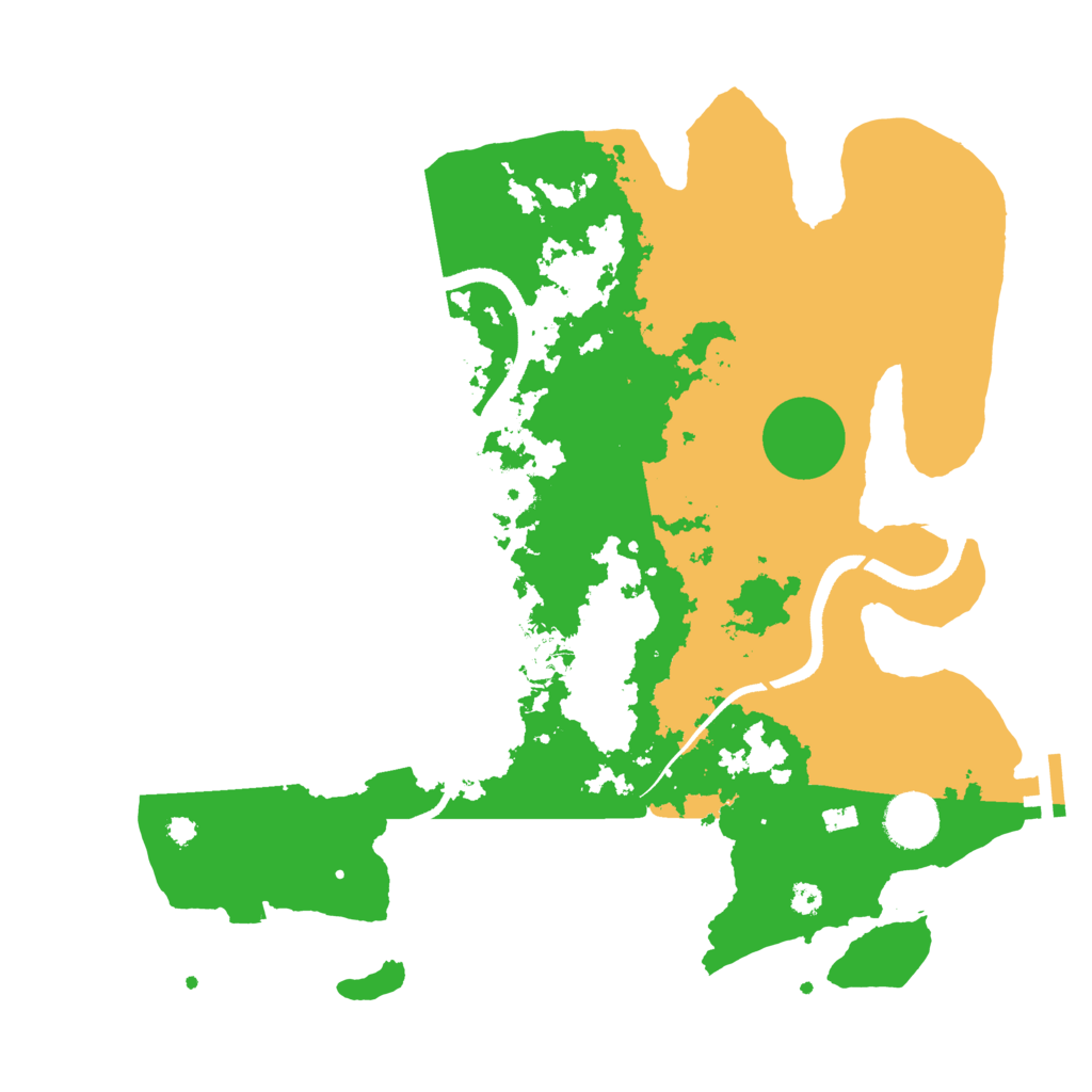 Biome Rust Map: Procedural Map, Size: 3500, Seed: 7458764