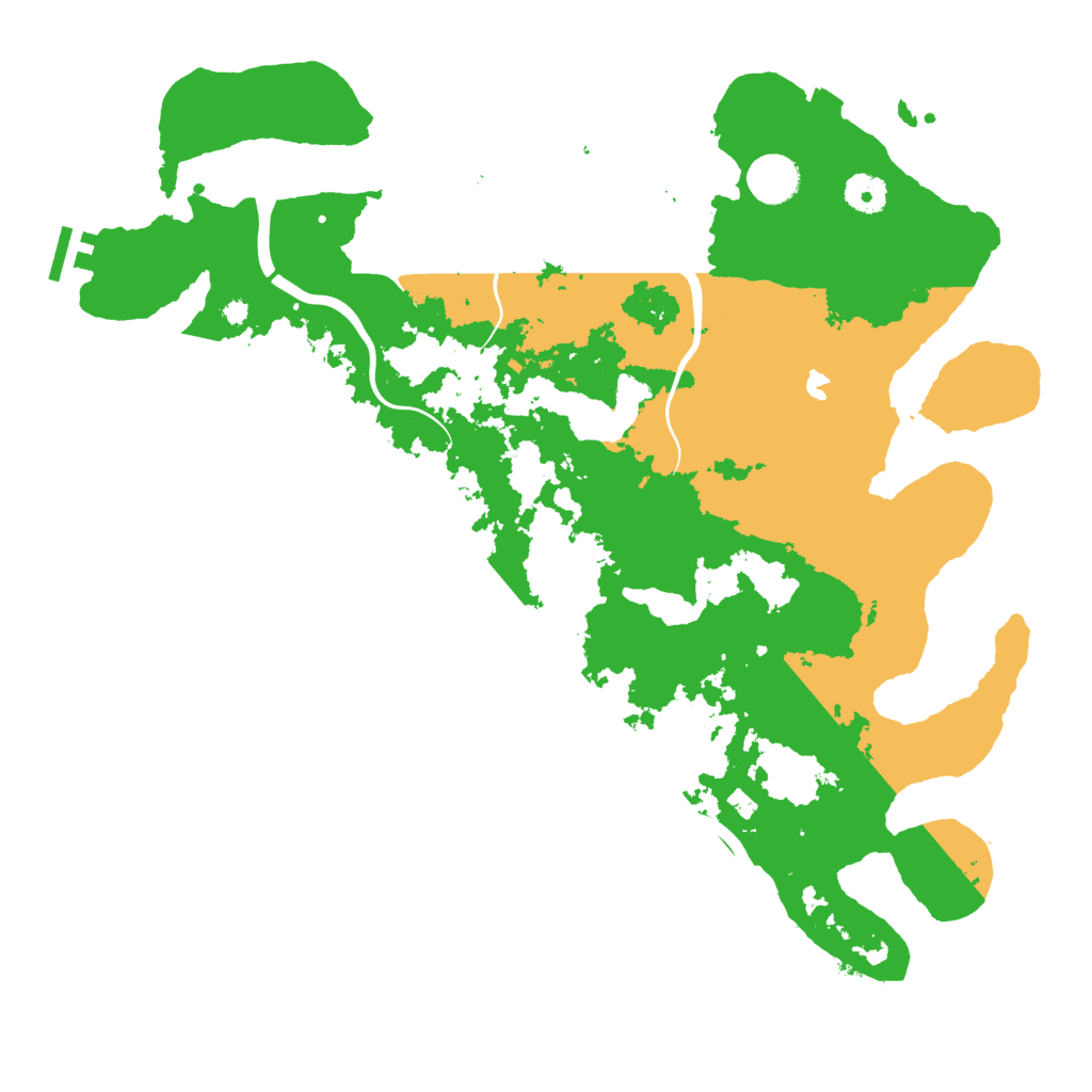 Biome Rust Map: Procedural Map, Size: 4000, Seed: 68025