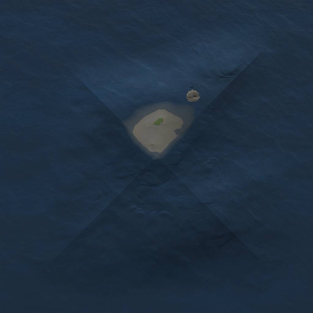 Rust Map: Procedural Map, Size: 1000, Seed: 57567, 1 Monuments