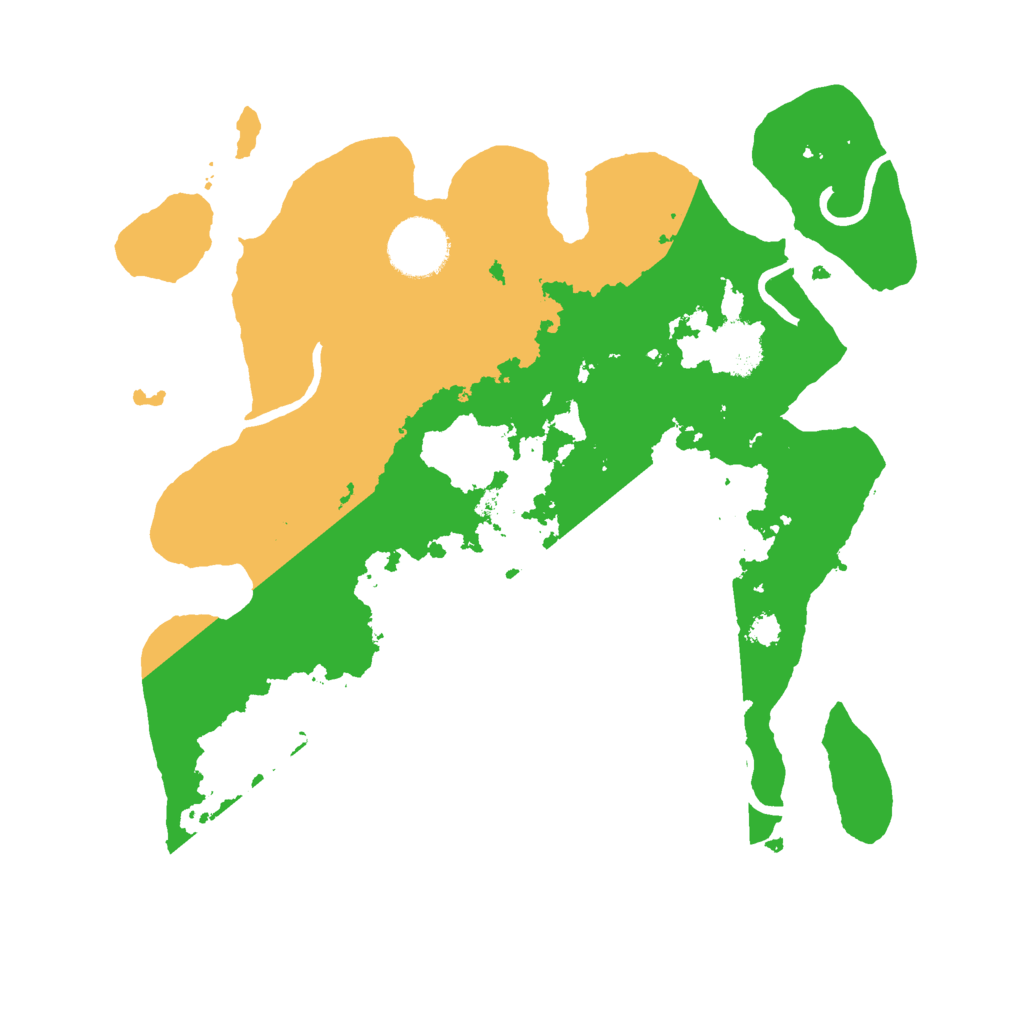 Biome Rust Map: Procedural Map, Size: 3000, Seed: 31465