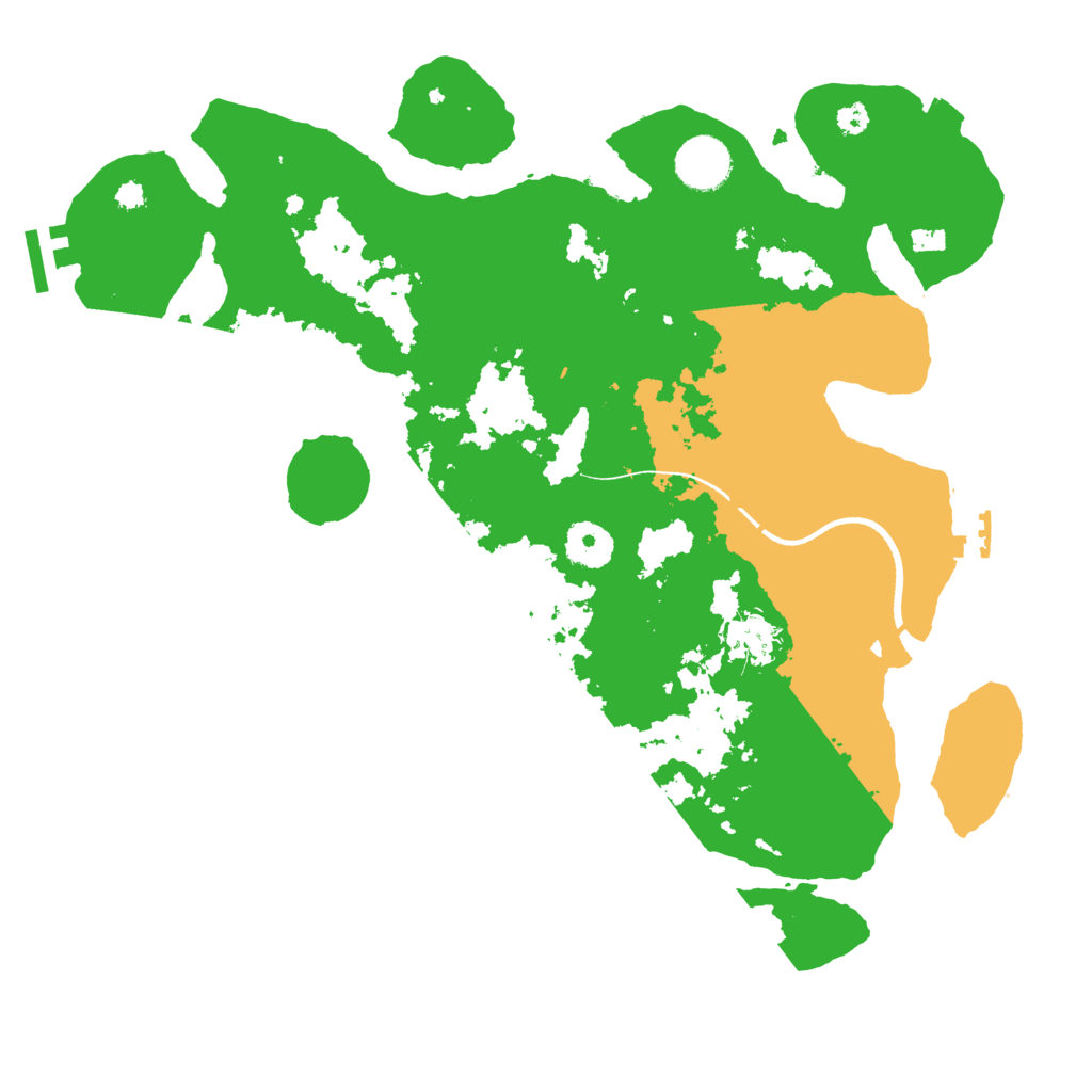 Biome Rust Map: Procedural Map, Size: 3500, Seed: 87822