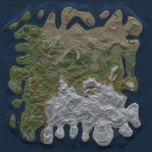 Thumbnail Rust Map: Procedural Map, Size: 4500, Seed: 1315, 20 Monuments