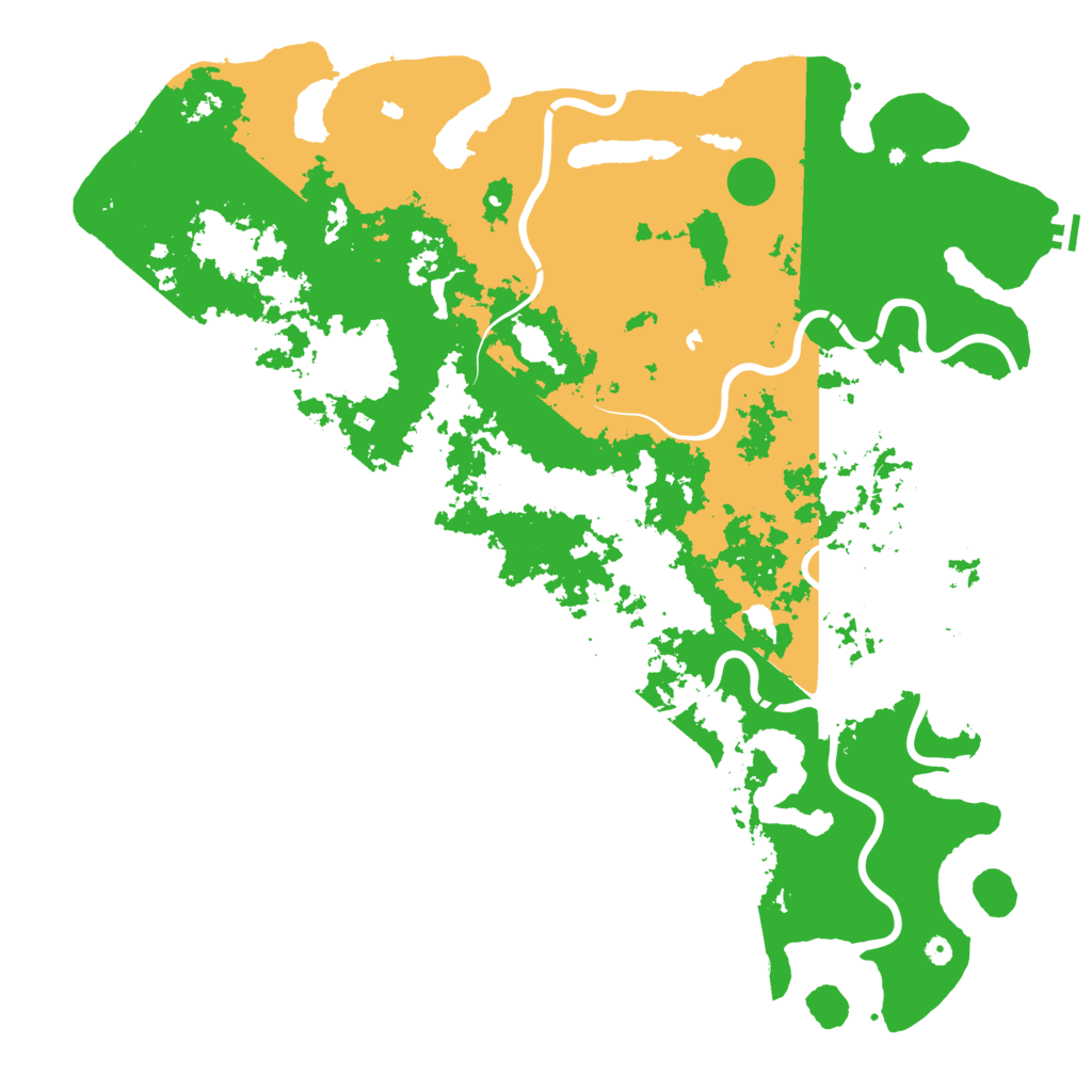 Biome Rust Map: Procedural Map, Size: 6000, Seed: 11497