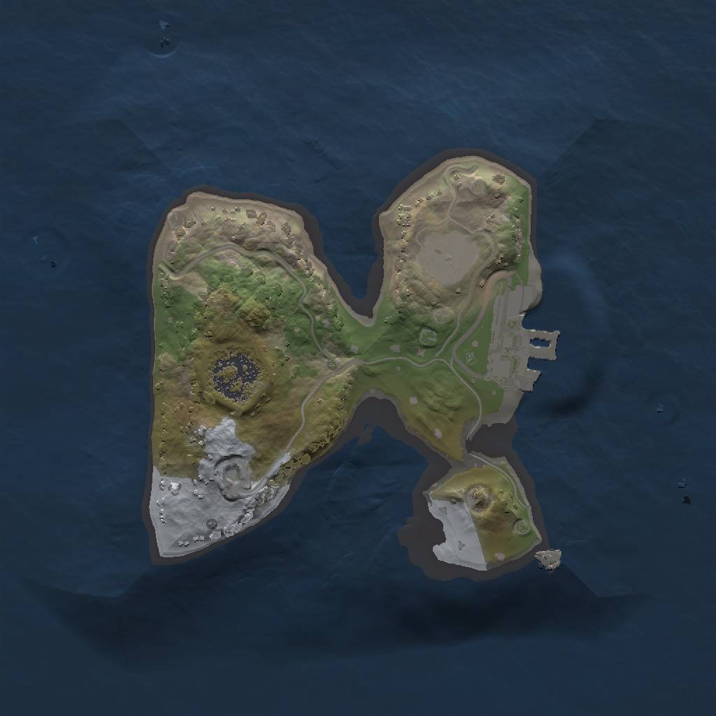 Rust Map: Procedural Map, Size: 1500, Seed: 1099891537, 5 Monuments