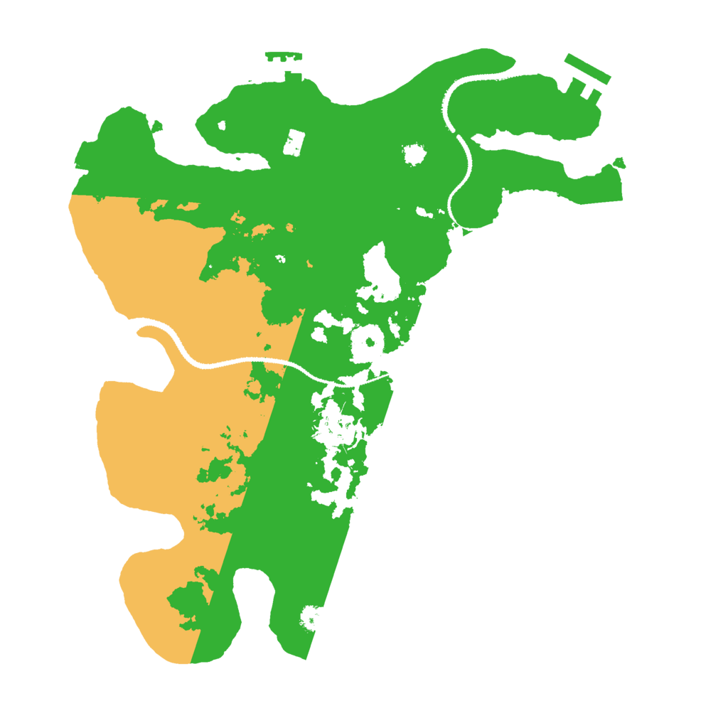 Biome Rust Map: Procedural Map, Size: 3000, Seed: 652352557