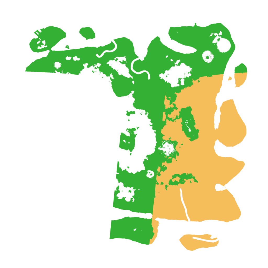 Biome Rust Map: Procedural Map, Size: 3500, Seed: 1215419394