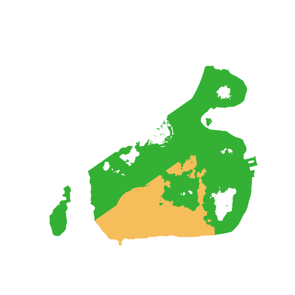 Biome Rust Map: Procedural Map, Size: 2000, Seed: 6574533