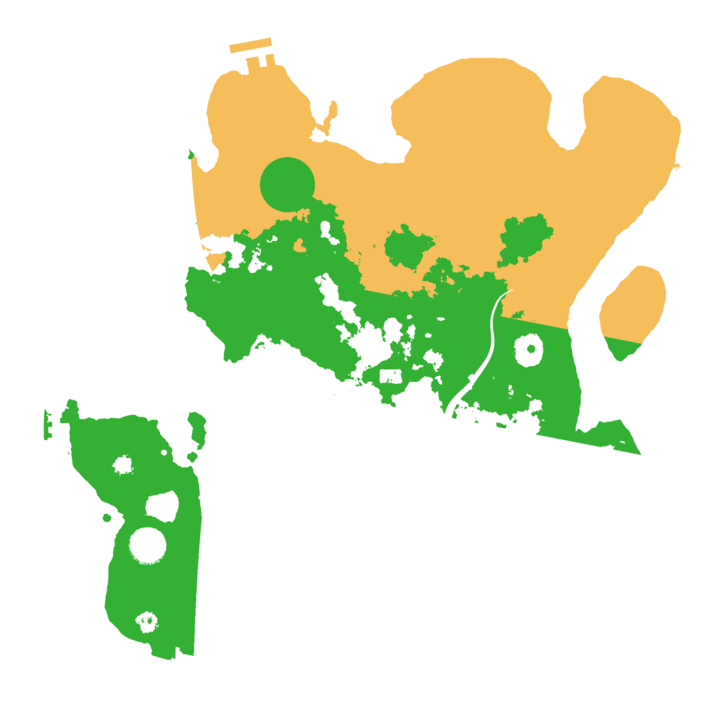 Biome Rust Map: Procedural Map, Size: 3500, Seed: 7458765