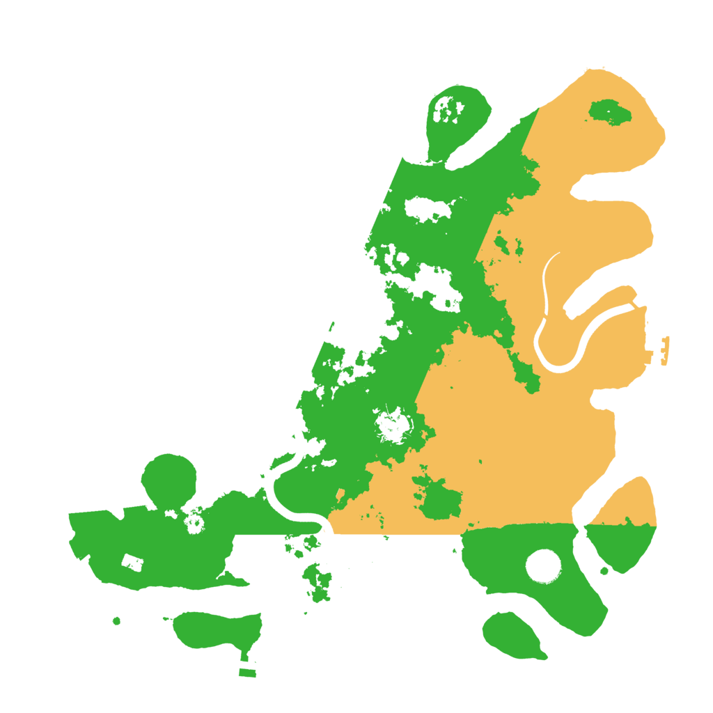 Biome Rust Map: Procedural Map, Size: 3700, Seed: 681597226