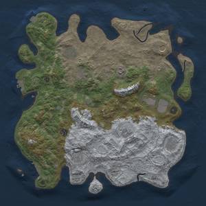 Thumbnail Rust Map: Procedural Map, Size: 4096, Seed: 50000, 18 Monuments