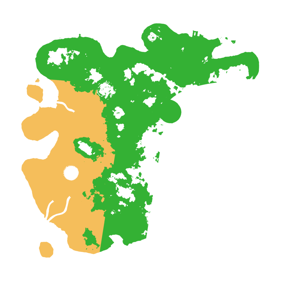 Biome Rust Map: Procedural Map, Size: 3500, Seed: 151