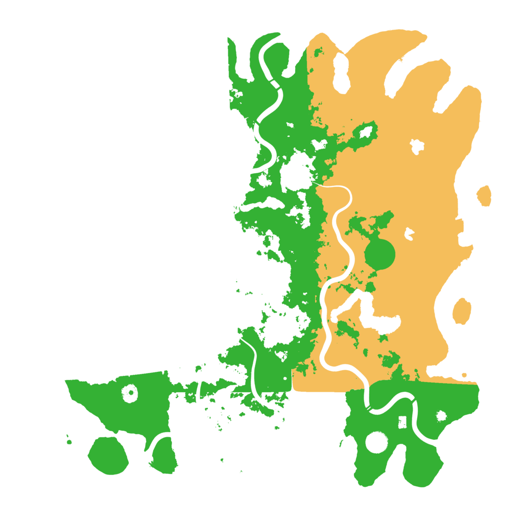Biome Rust Map: Procedural Map, Size: 4500, Seed: 81