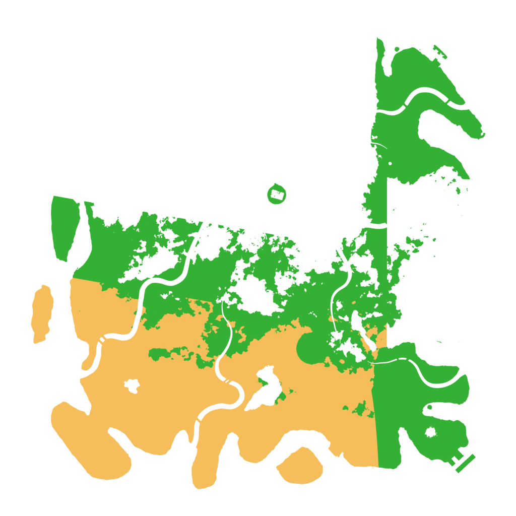 Biome Rust Map: Procedural Map, Size: 4400, Seed: 985599509