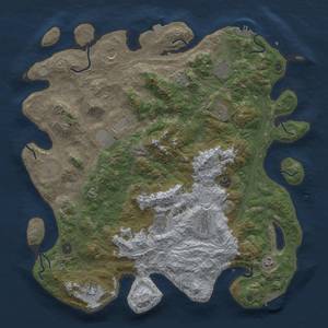 Thumbnail Rust Map: Procedural Map, Size: 4500, Seed: 2070893606, 19 Monuments