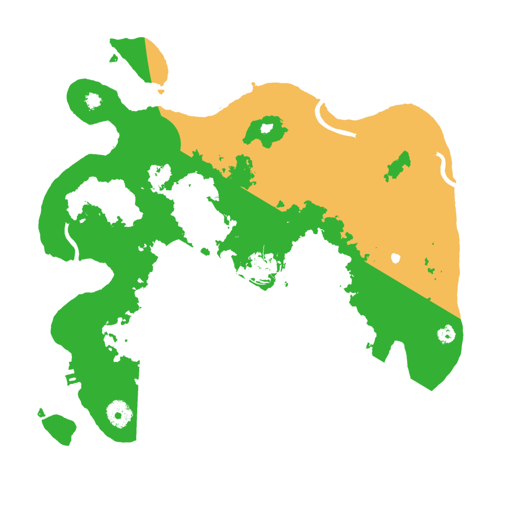 Biome Rust Map: Procedural Map, Size: 3000, Seed: 536650526