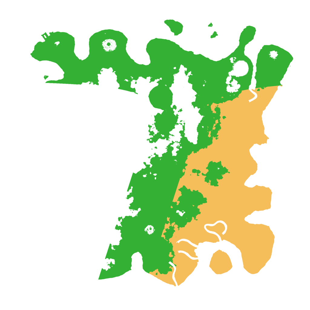 Biome Rust Map: Procedural Map, Size: 3500, Seed: 390481202