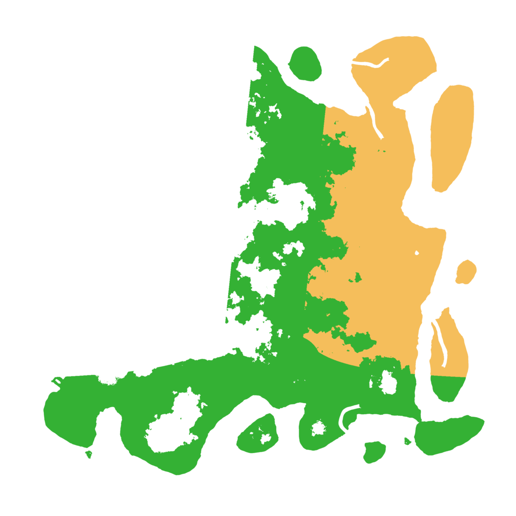 Biome Rust Map: Procedural Map, Size: 3500, Seed: 154151