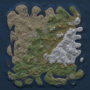 Thumbnail Rust Map: Procedural Map, Size: 4500, Seed: 44166766, 20 Monuments