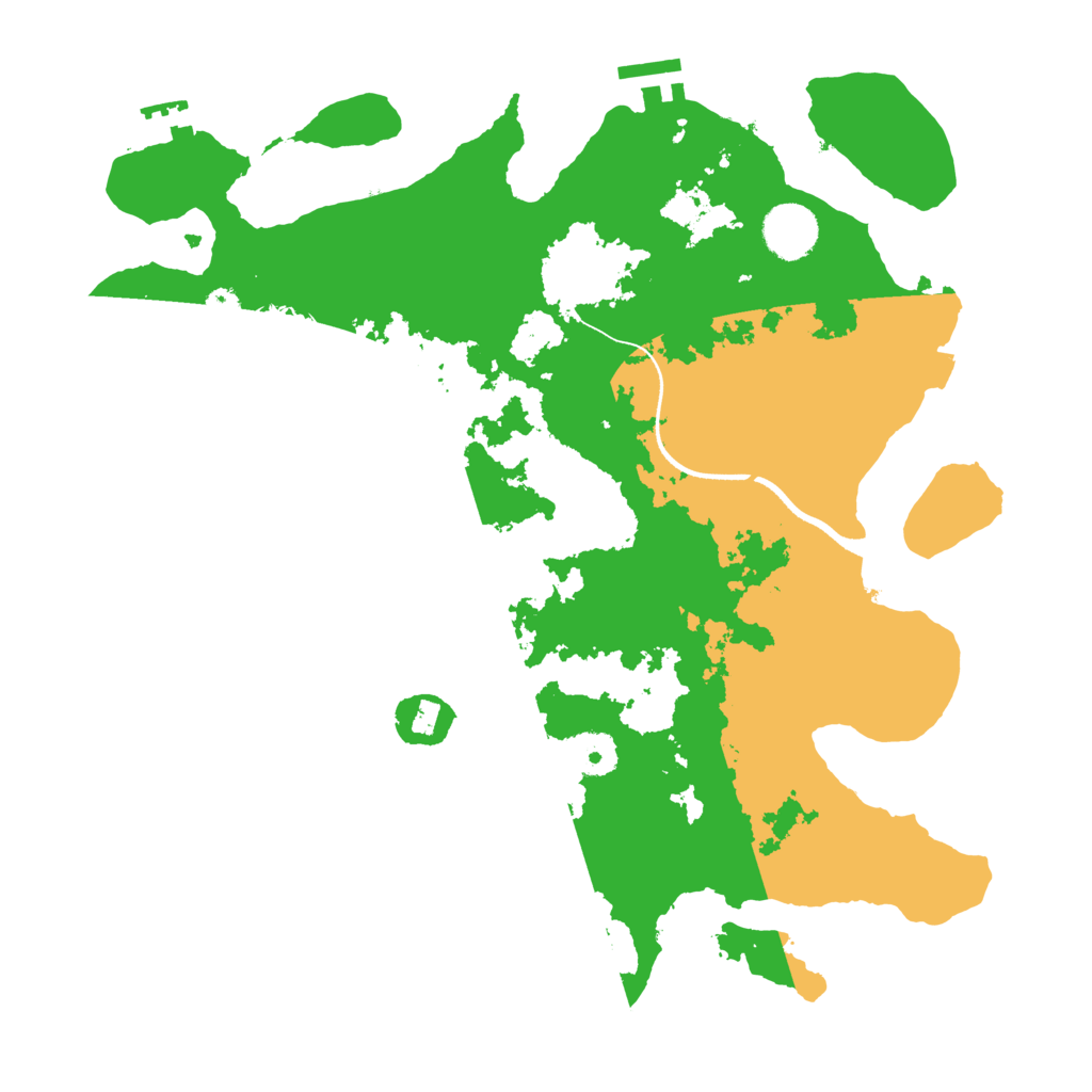Biome Rust Map: Procedural Map, Size: 3500, Seed: 1740196469