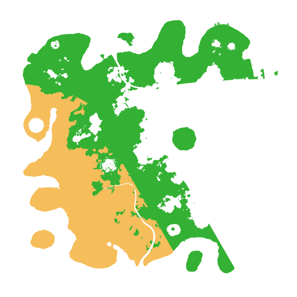 Biome Rust Map: Procedural Map, Size: 3500, Seed: 302561107