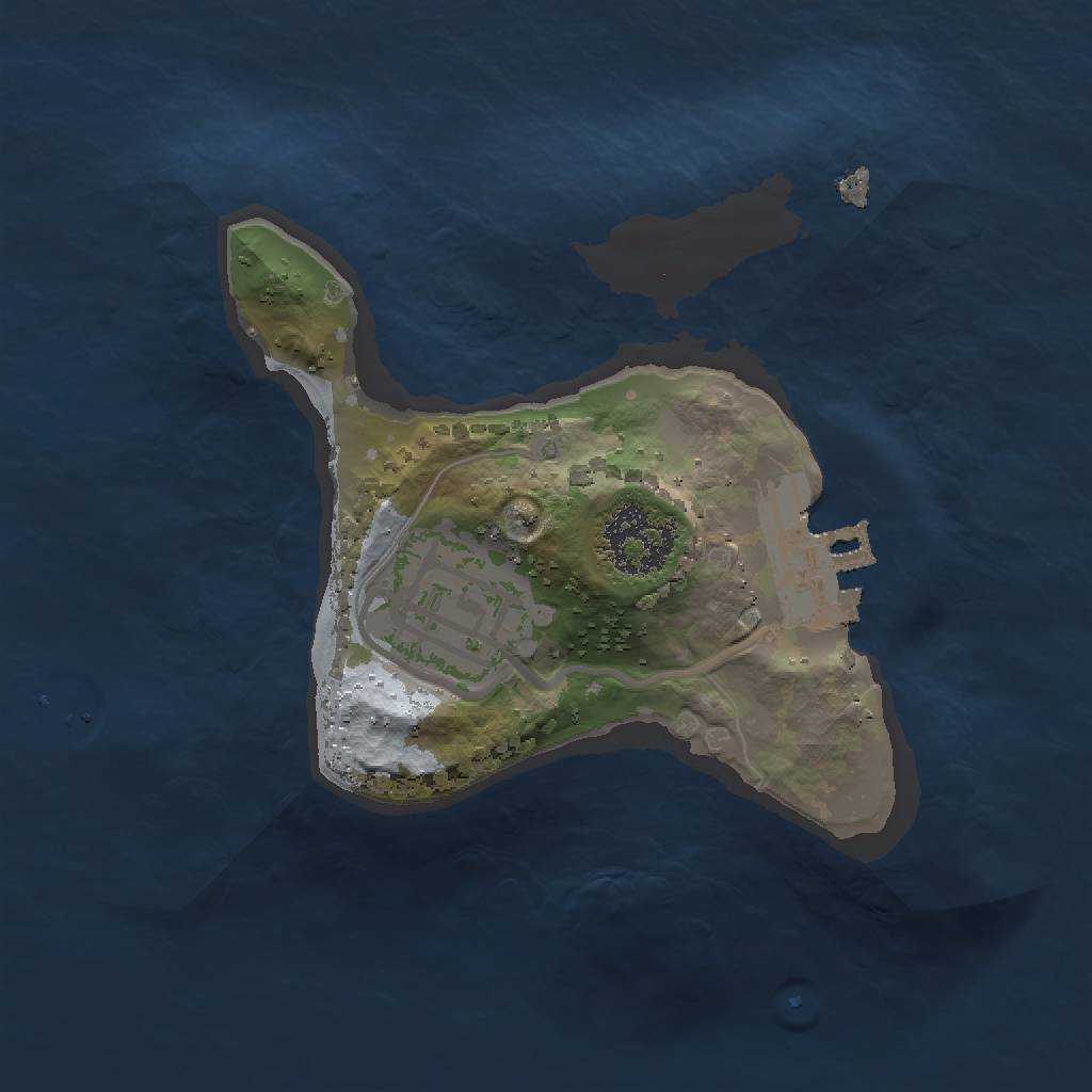 Rust Map: Procedural Map, Size: 1500, Seed: 1045204403, 6 Monuments