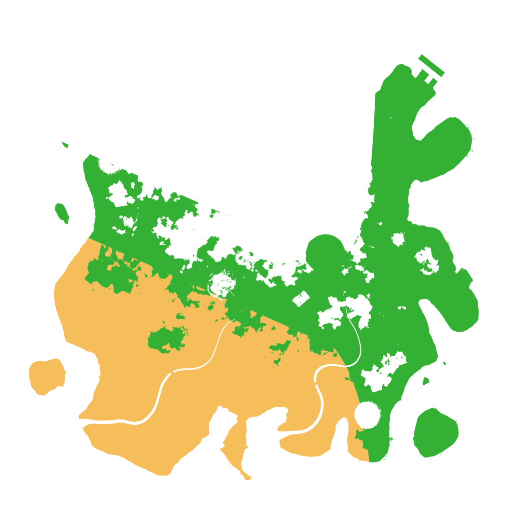 Biome Rust Map: Procedural Map, Size: 3500, Seed: 15002