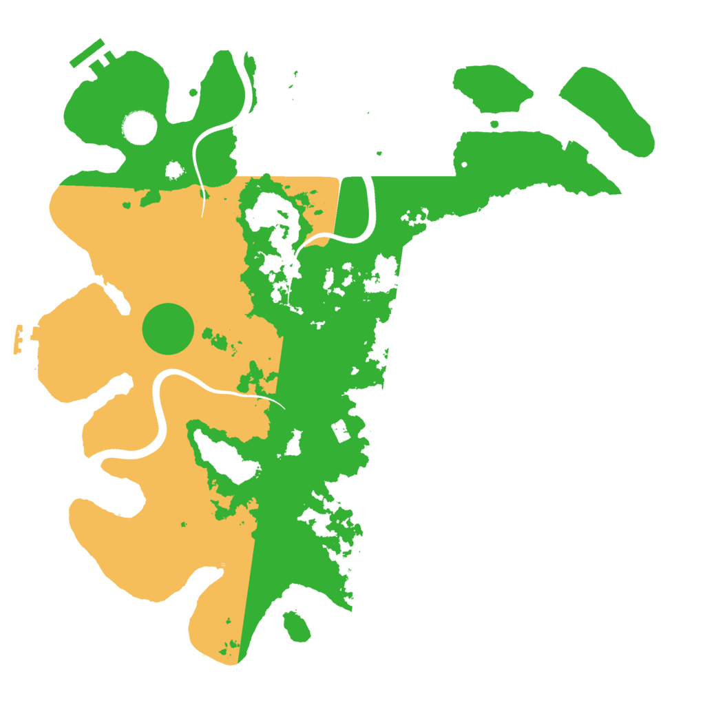 Biome Rust Map: Procedural Map, Size: 3600, Seed: 1176394456