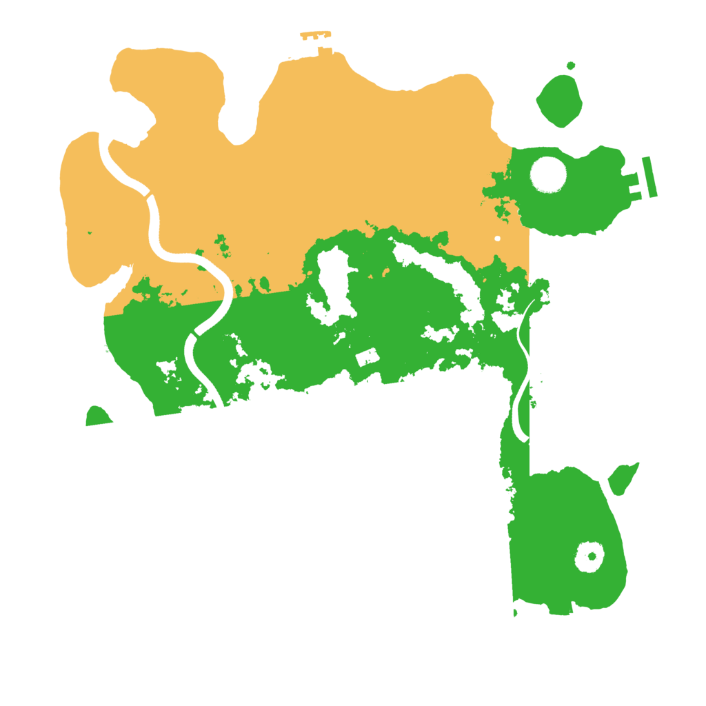 Biome Rust Map: Procedural Map, Size: 3500, Seed: 883478565